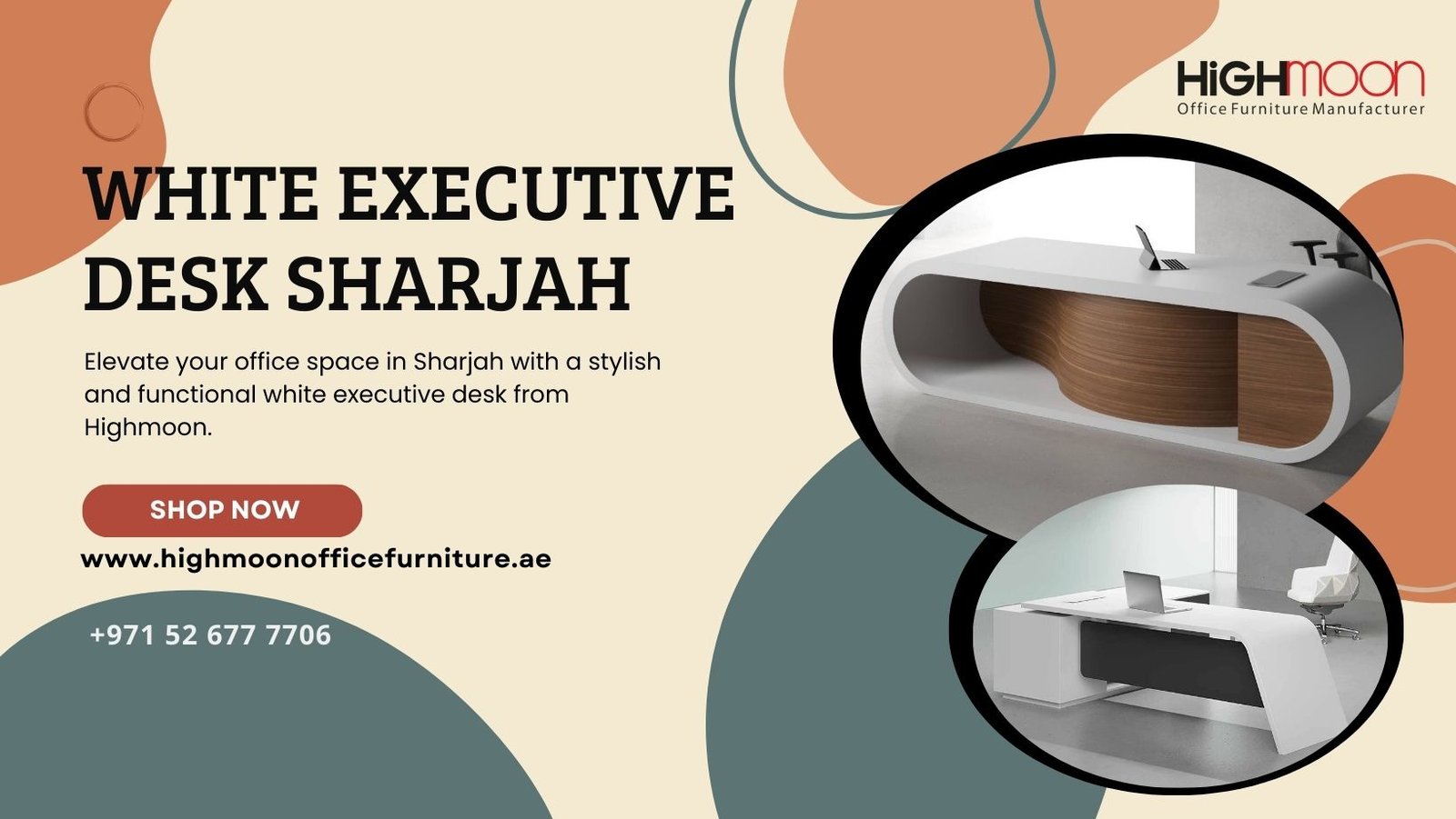 Best White Executive Desk Sharjah