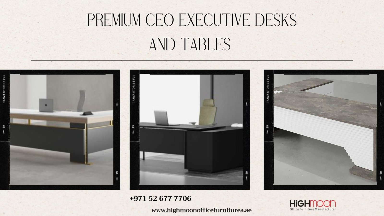 Modern Executive Desk for CEO – Premium Office Furniture