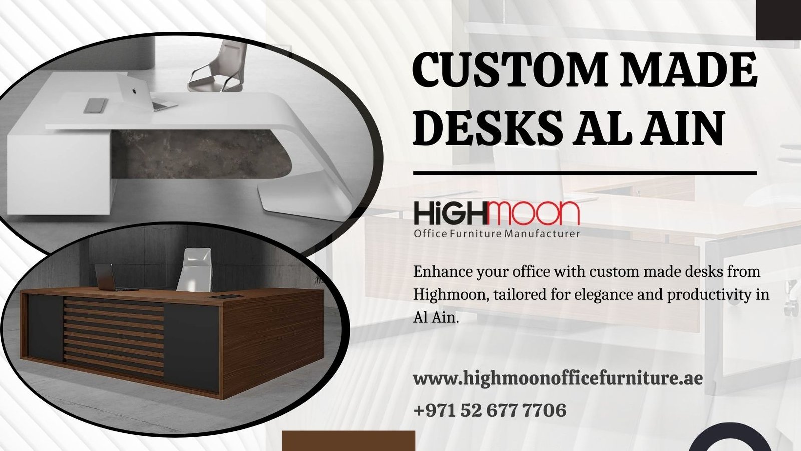 Custom Made Executive Desk in Al Ain