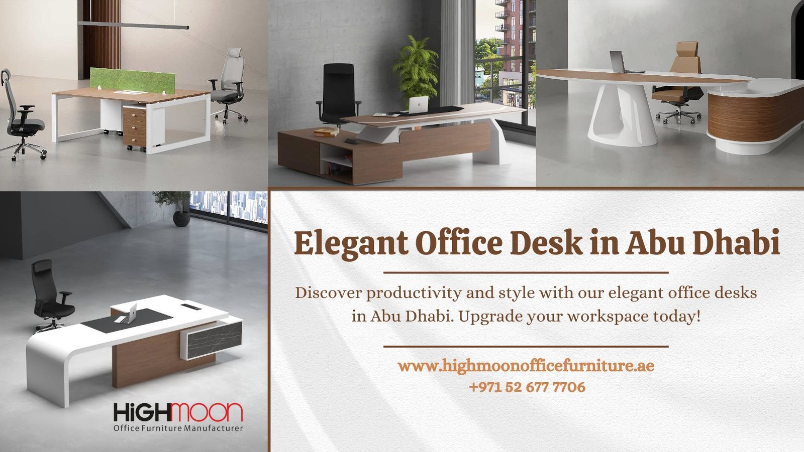 Elegant Office Desk in Abu Dhabi