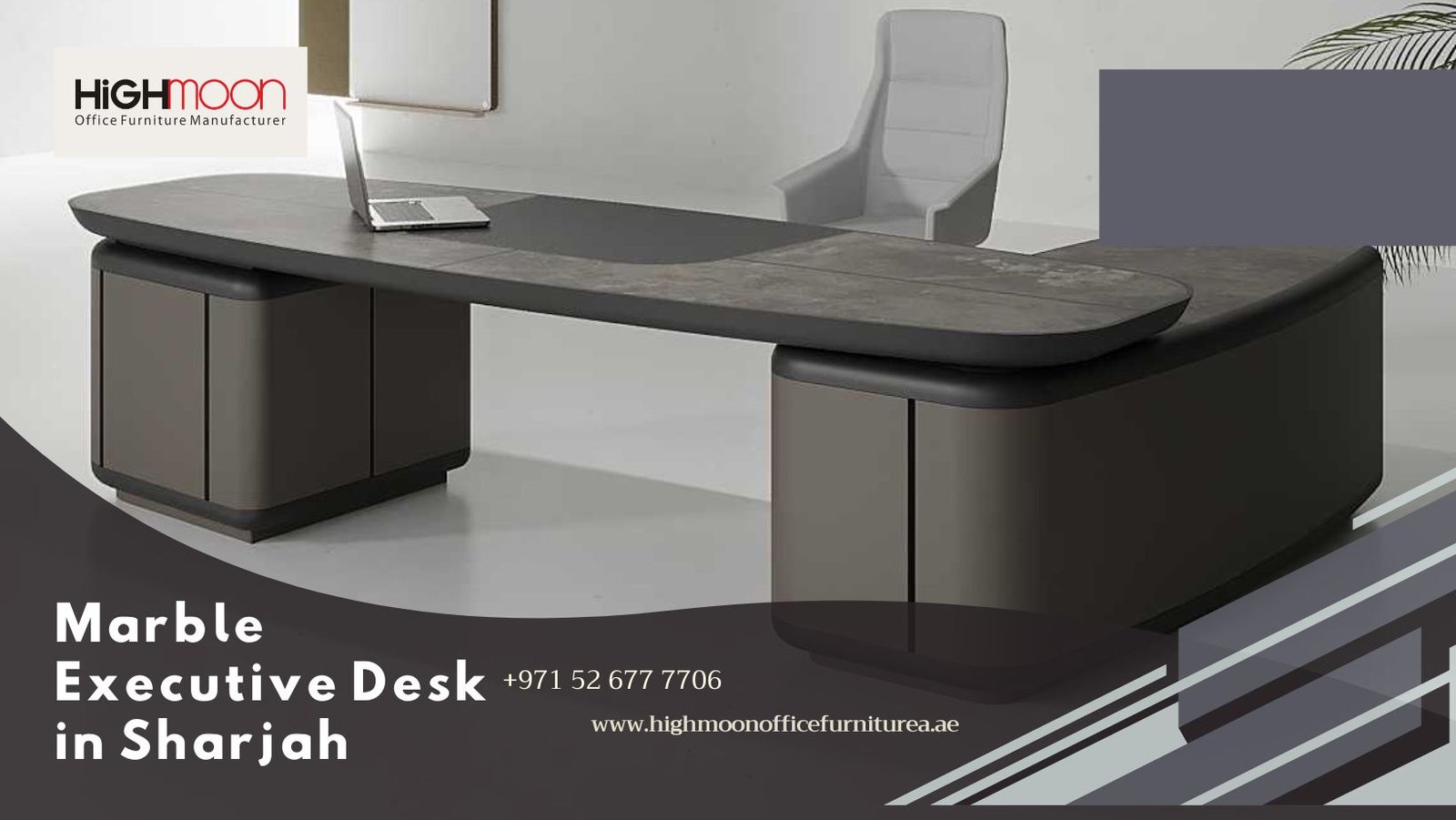 Marble Executive Desk in Sharjah Luxury marble office desk