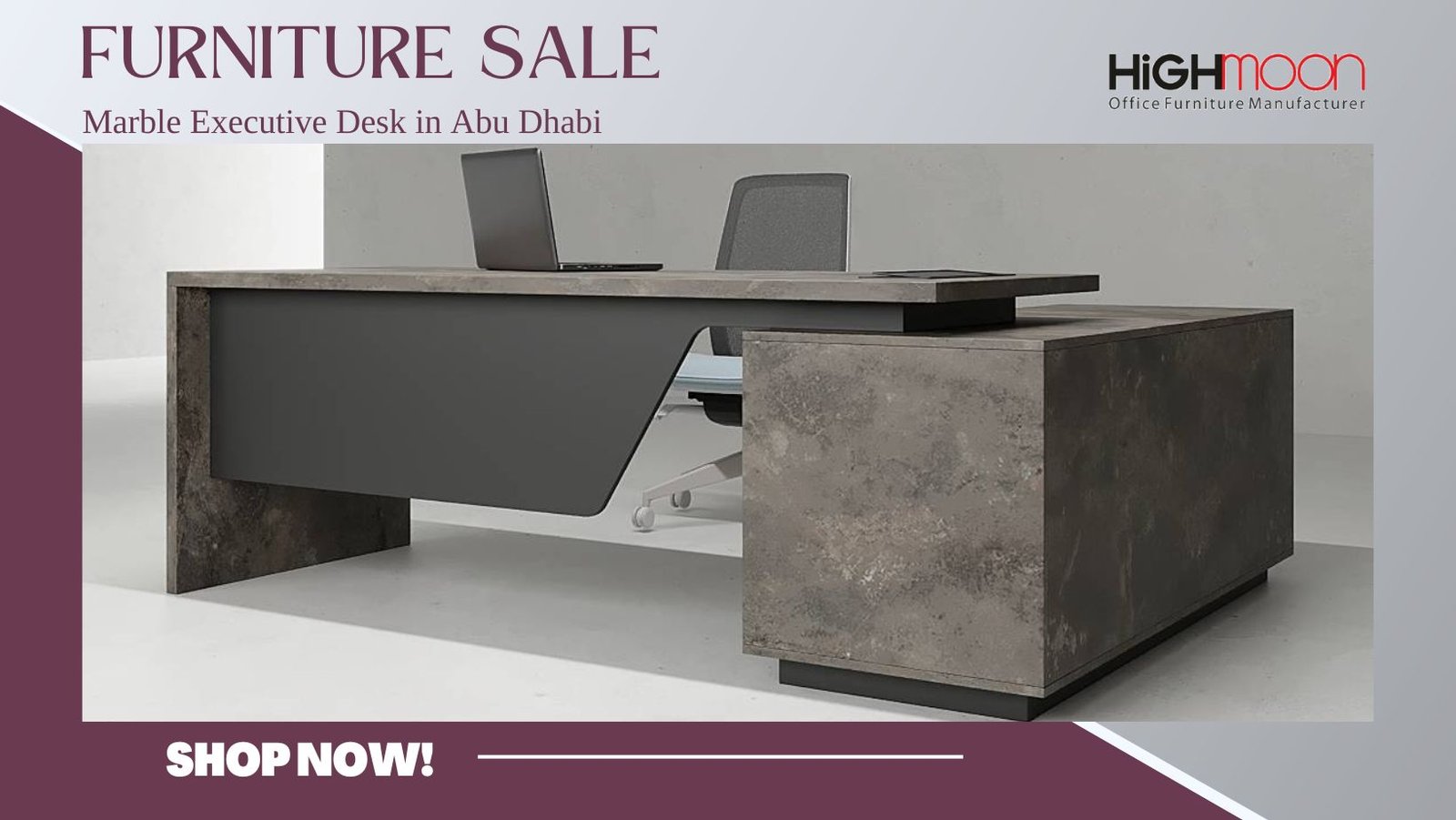 Transform Your Office with a Marble Executive Desk in Abu Dhabi