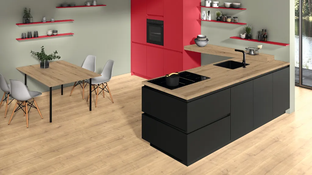 U323 ST9 Chilli Red - Egger Board Color and Type Combination