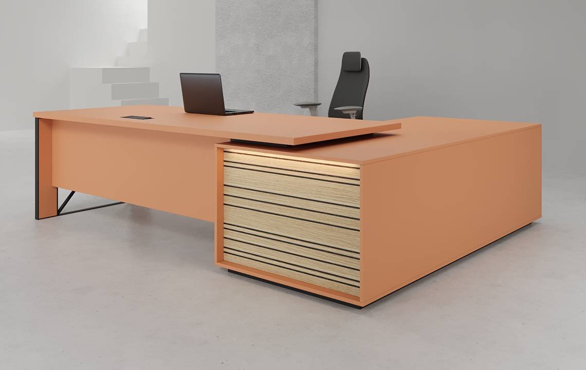 Cube L Shaped Executive Desk