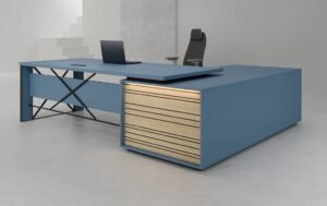 Cube L Shaped CEO Executive Desk - Highmoon Office Furniture in Dubai