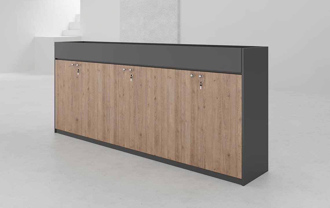 Sync Low Height 6 Door Planter Cabinet