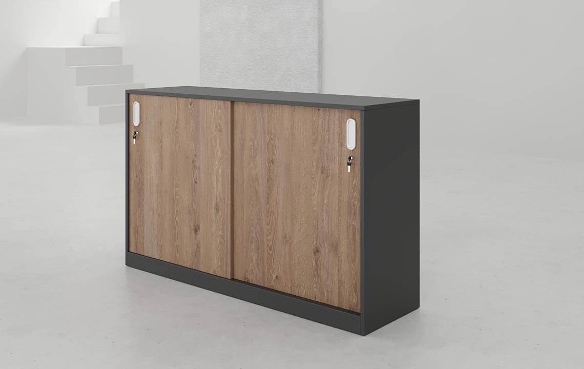 Sync Low Height Sliding Door Cabinet
