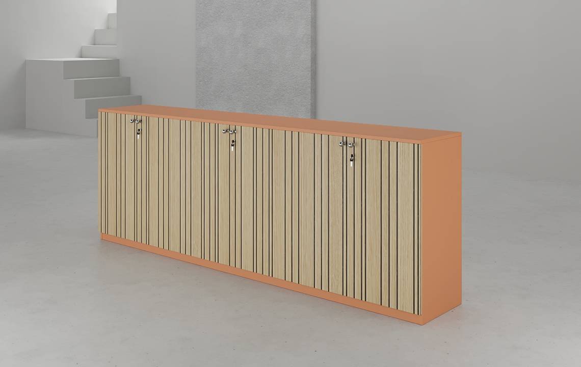 Cube Low Height 6 Door Cabinet