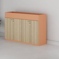 Cube Low Height 4 Door Planter Cabinet