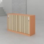 Cube Low Height Sliding Door Cabinet