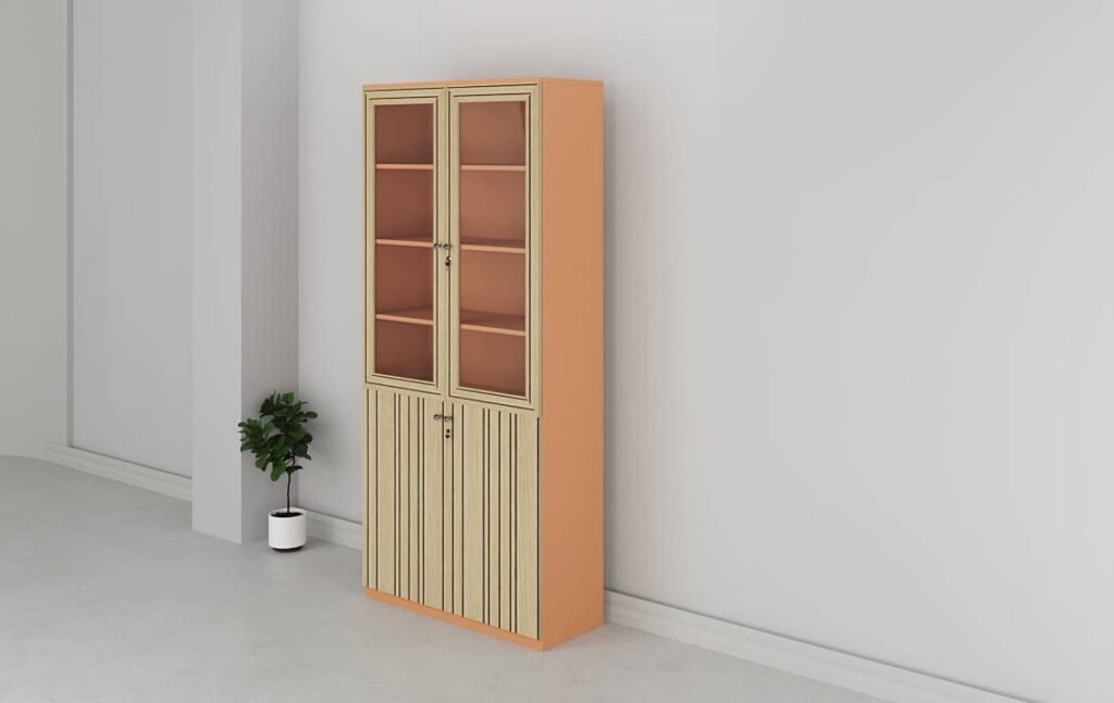 Cube Full Height Glass Door Cabinet