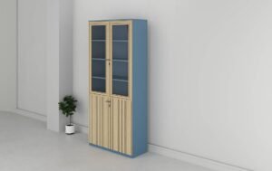 Cube Full Height Glass Door Cabinet - Highmoon Office Furniture in Dubai