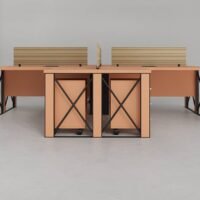 Cube 4 Cluster L Shaped Workstation