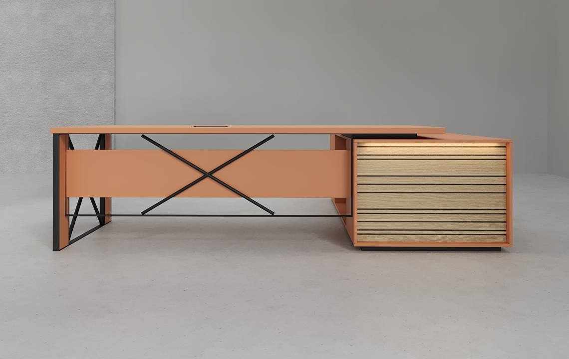 Cube L Shaped CEO Executive Desk Cube L Shaped CEO Executive Desk