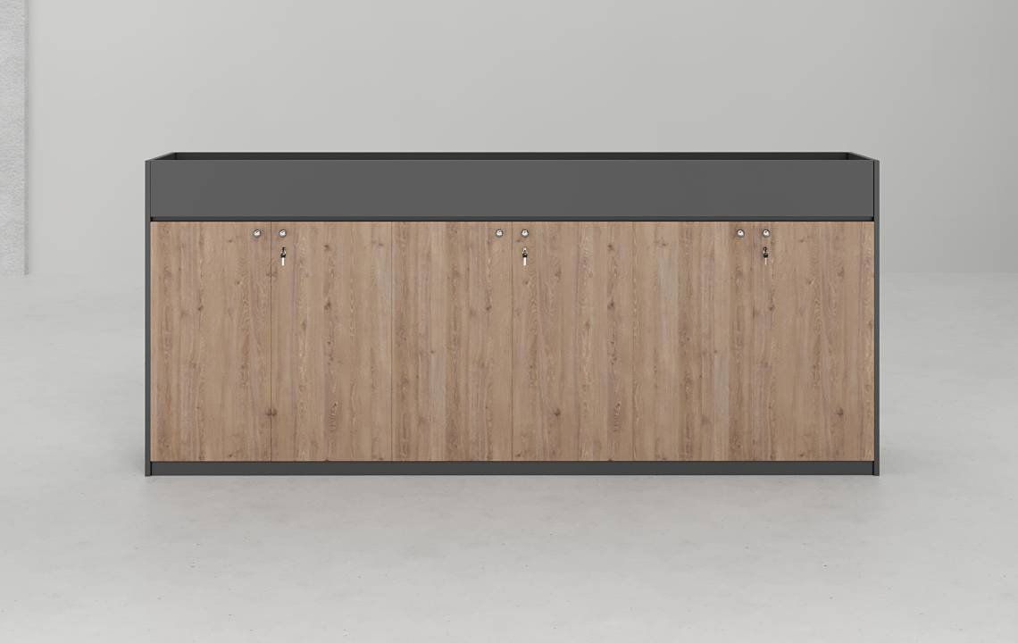 Sync Low Height 6 Door Planter Cabinet