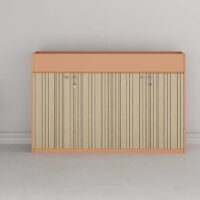 Cube Low Height 4 Door Planter Cabinet