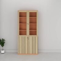 Cube Full Height Glass Door Cabinet