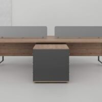 Sync 4 Cluster L Shaped Workstation V