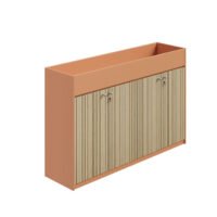 Cube Low Height 4 Door Planter Cabinet