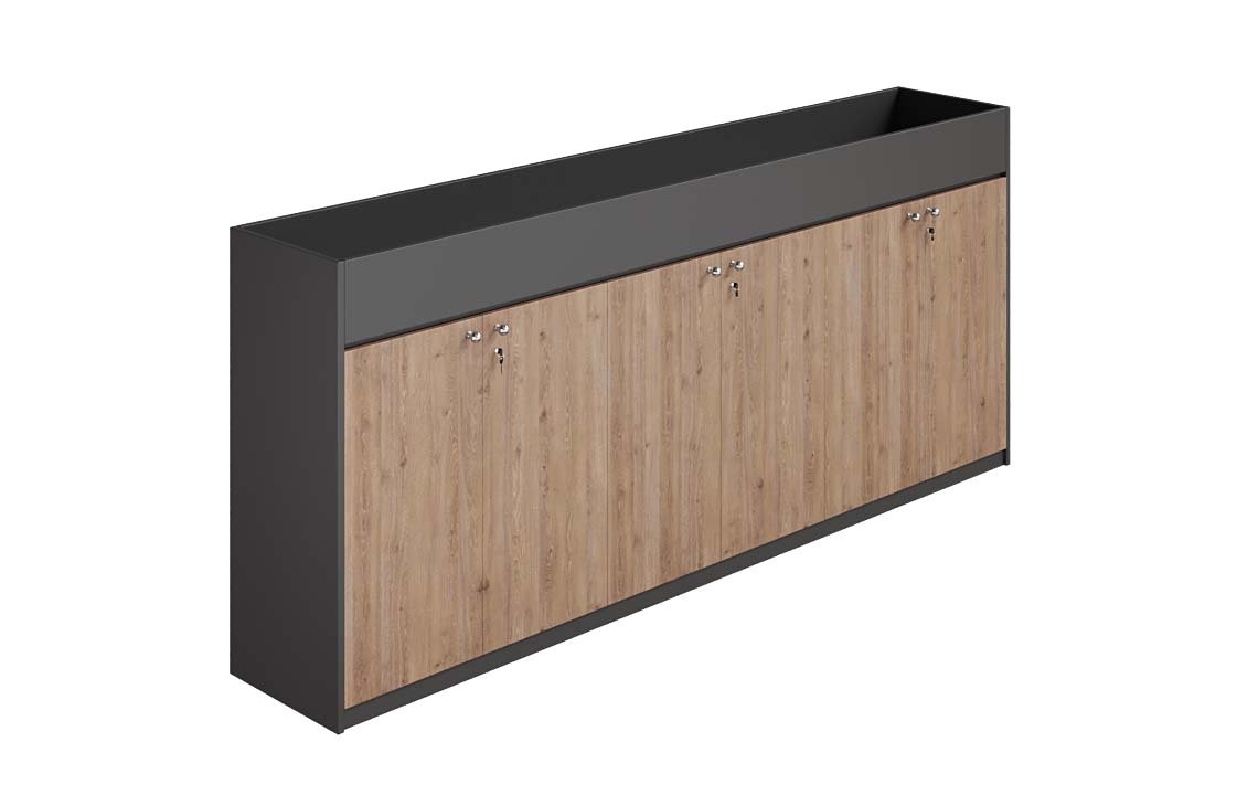Sync Low Height 6 Door Planter Cabinet
