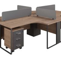 Sync 4 Cluster L Shaped Workstation Sync 4 Cluster L Shaped Workstation