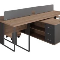 Sync 4 Cluster L Shaped Workstation V