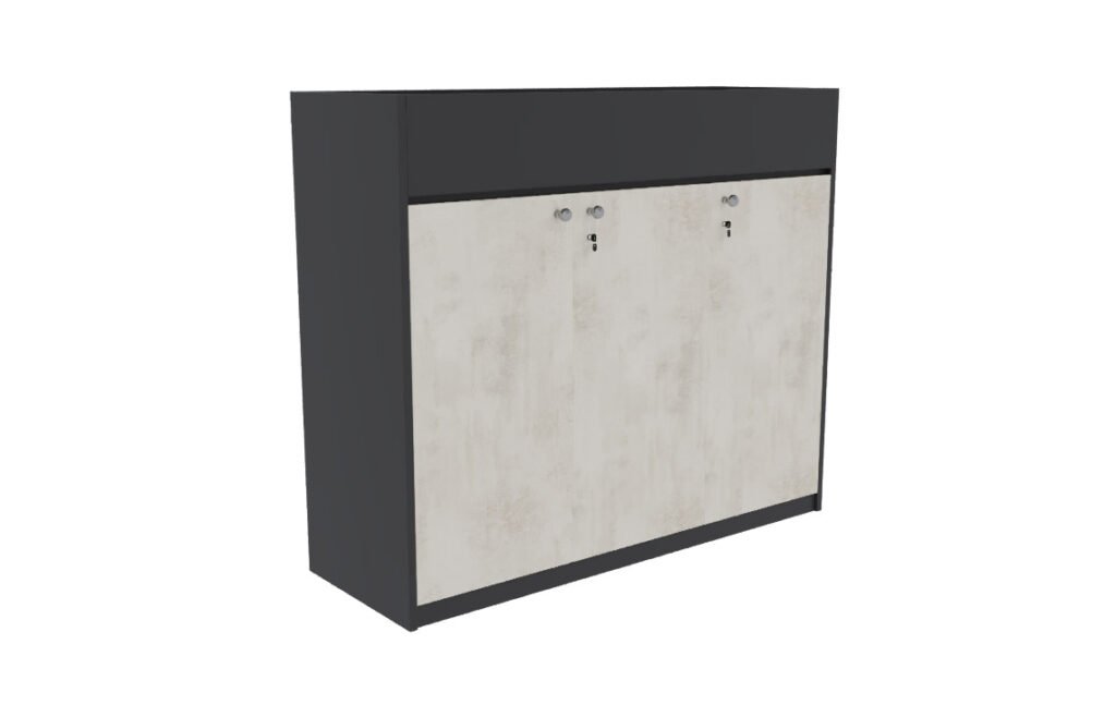 Jade Low Height 3 Door Planter Cabinet