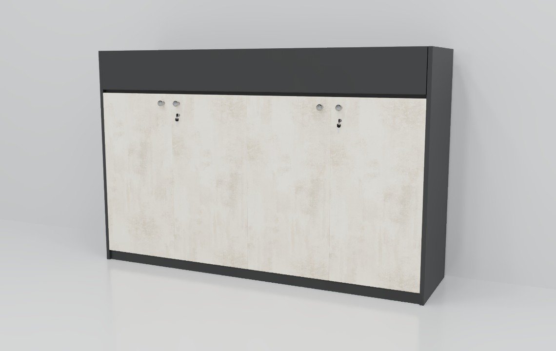 Jade Low Height 4 Door Planter Cabinet