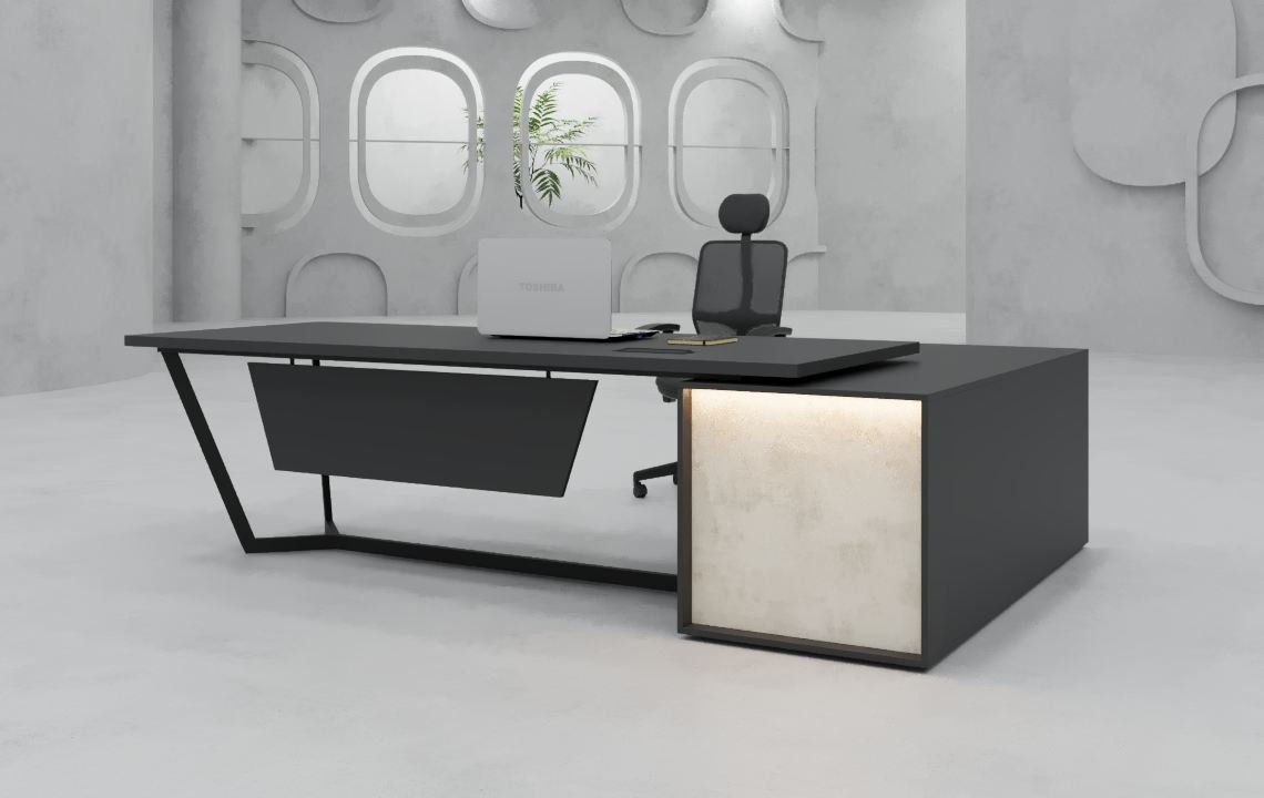 Jade CEO L Shaped Executive Desk Jade CEO L Shaped Executive Desk