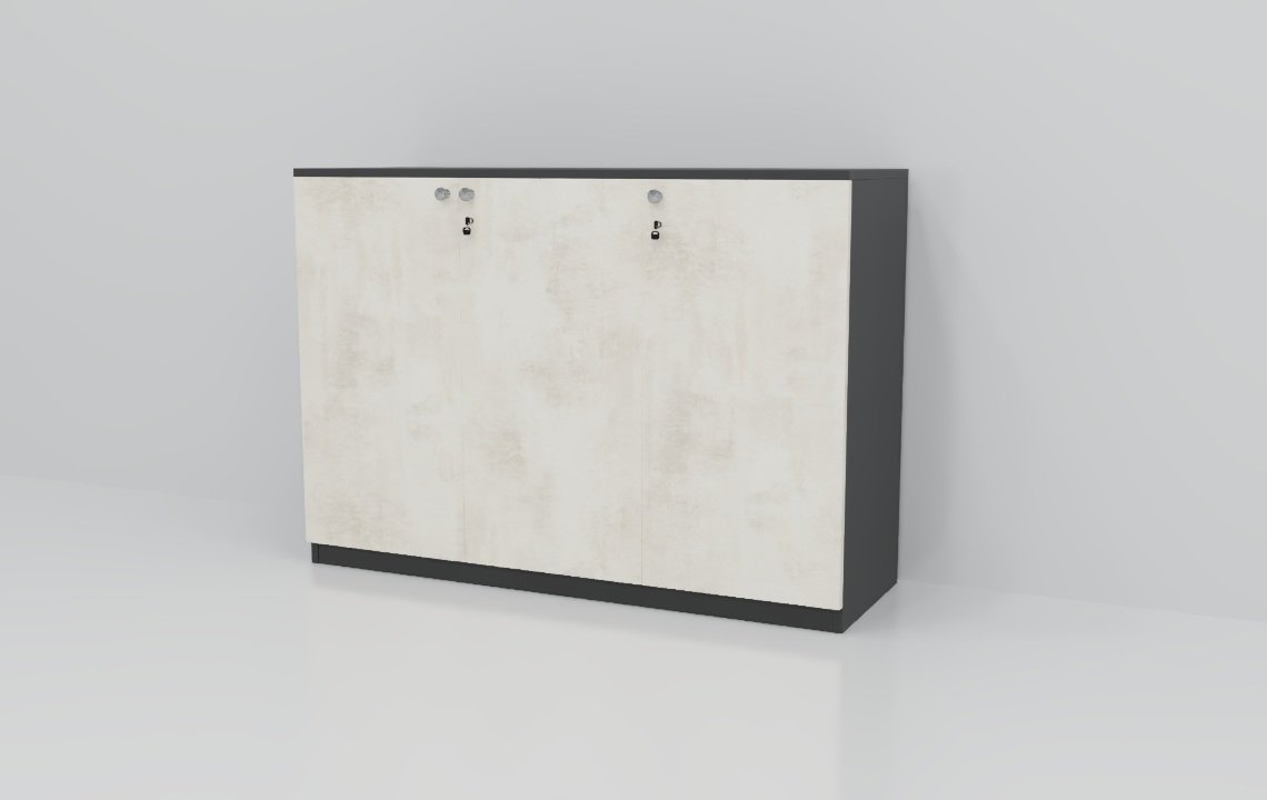 Jade Low Height 3 Door Cabinet