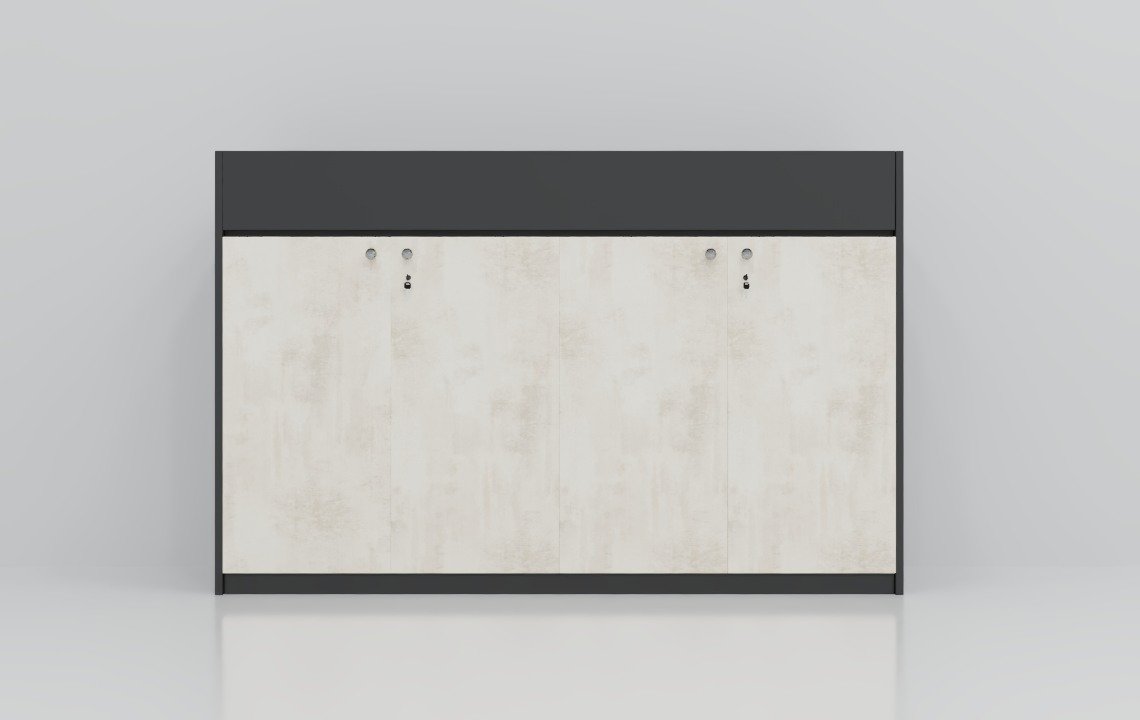 Jade Low Height 4 Door Planter Cabinet