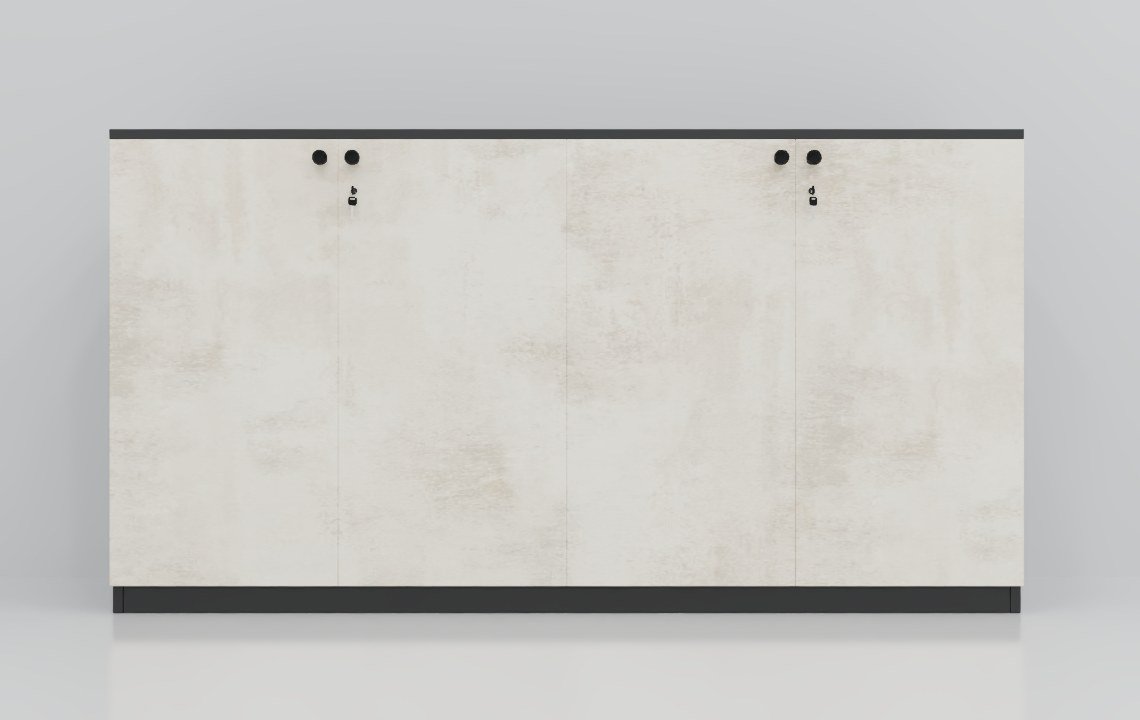 Jade Low Height 4 Door Cabinet