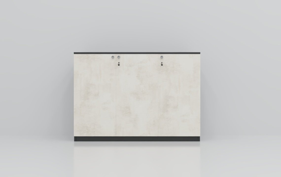 Jade Low Height 3 Door Cabinet
