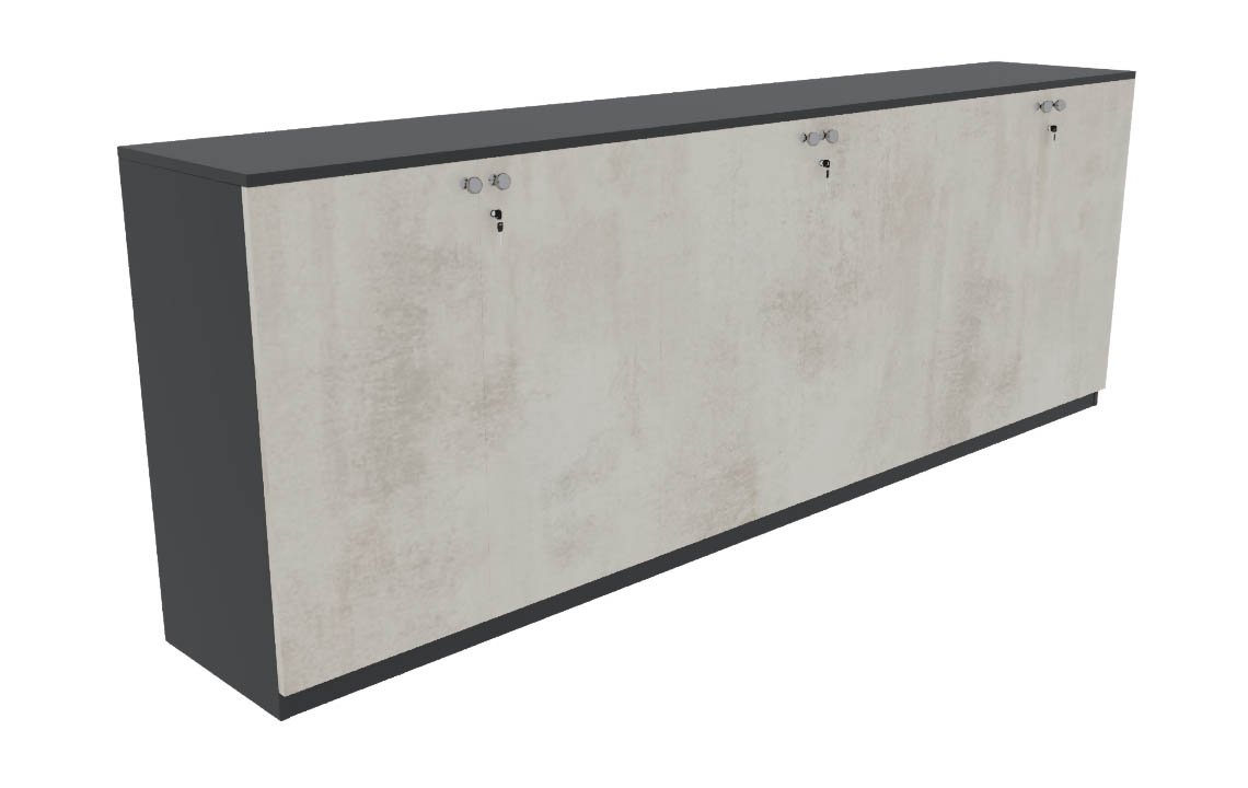 Jade Low Height 6 Door Cabinet