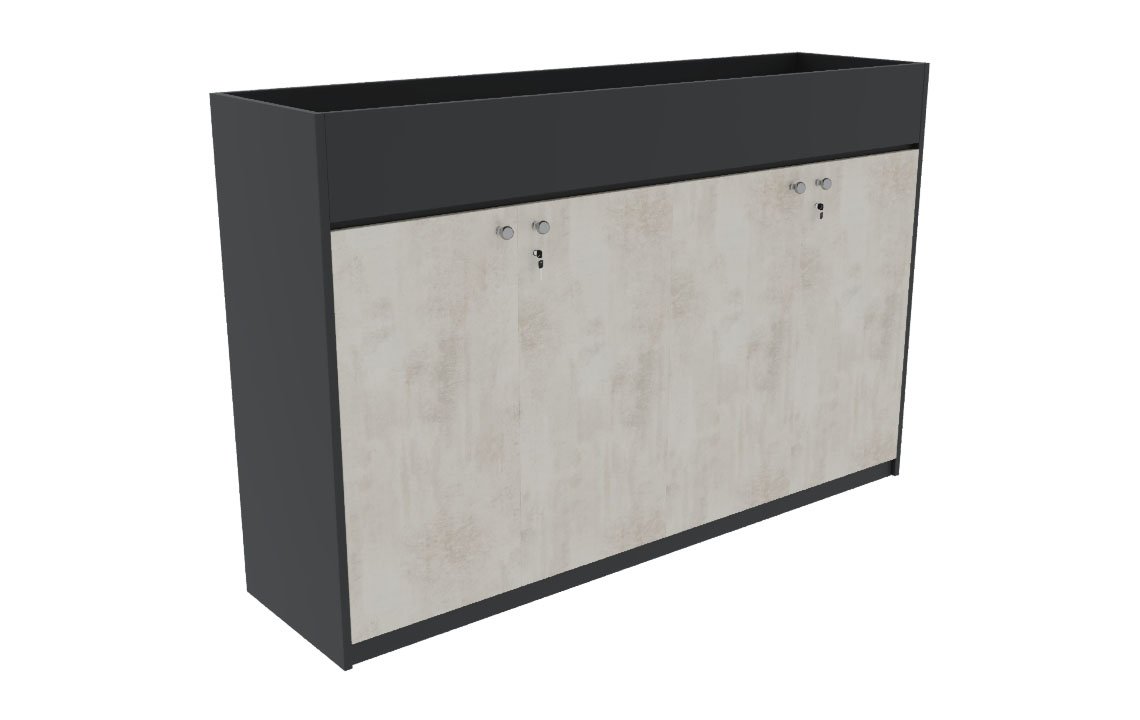 Jade Low Height 4 Door Planter Cabinet