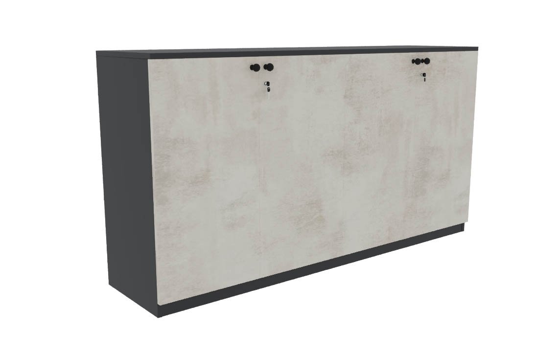 Jade Low Height 4 Door Cabinet