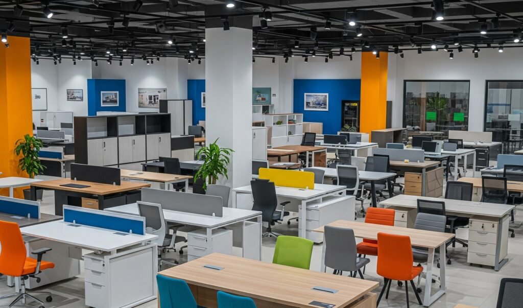 Get the best deals on office furniture in Sharjah. Highmoon offers stylish desks, ergonomic chairs, and space-saving workstations for all businesses.