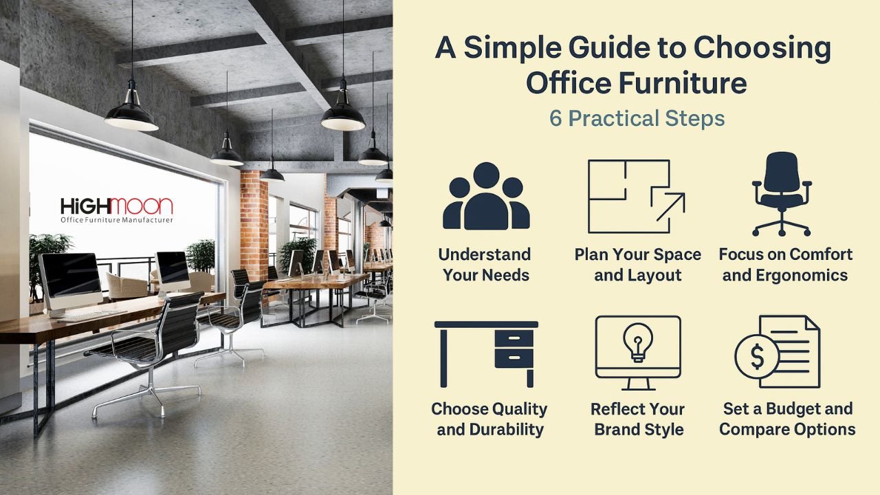 A Simple Guide to Choosing Office Furniture in 6 Practical Steps - Highmoon Office Furniture